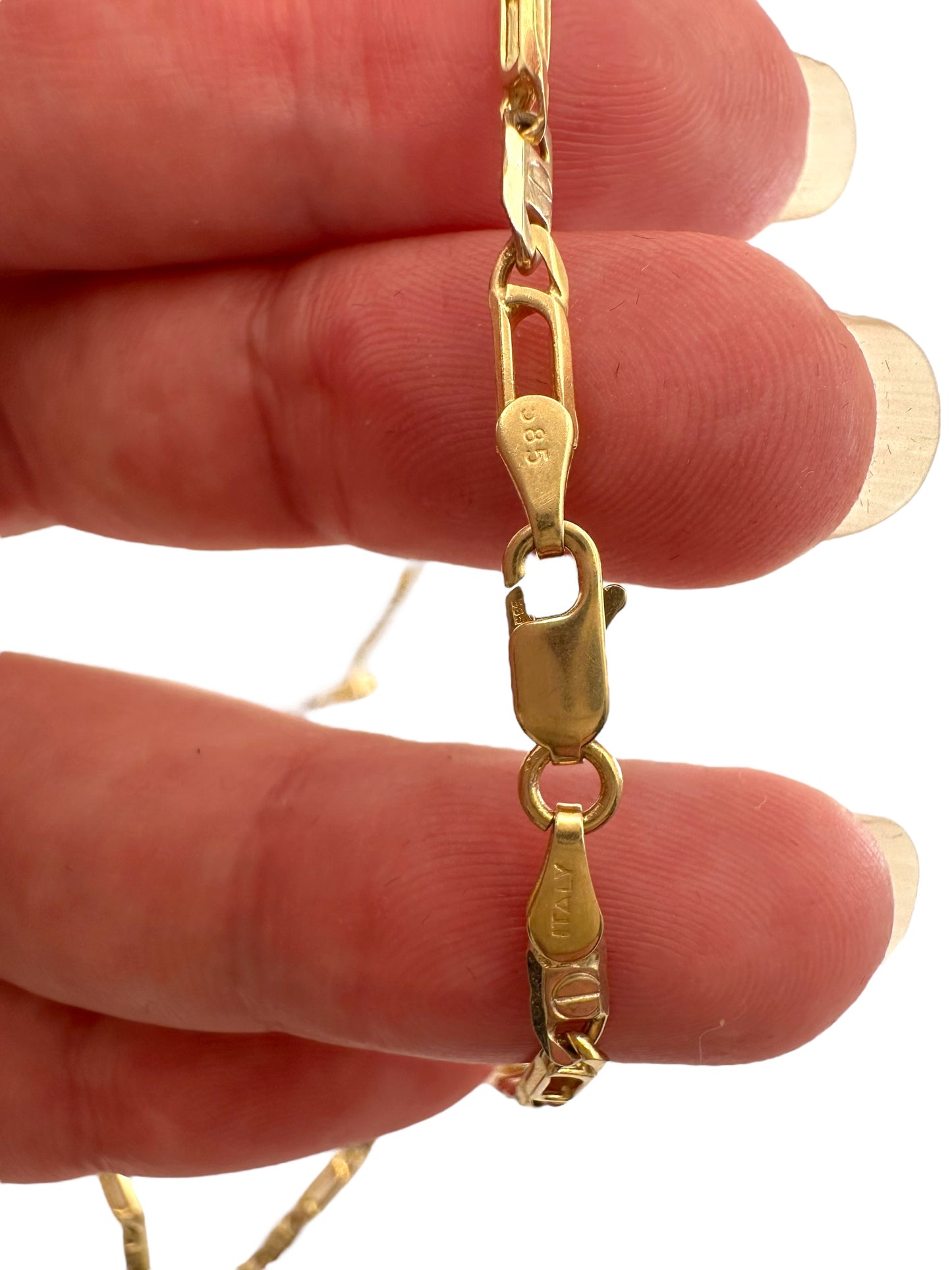 14k Nail Head Chain Necklace