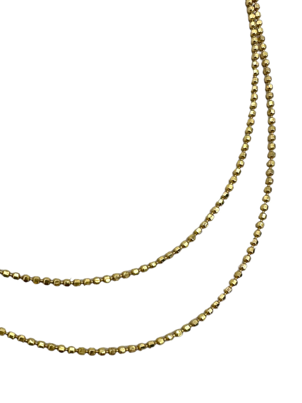 14k Disco Ball Link Necklace