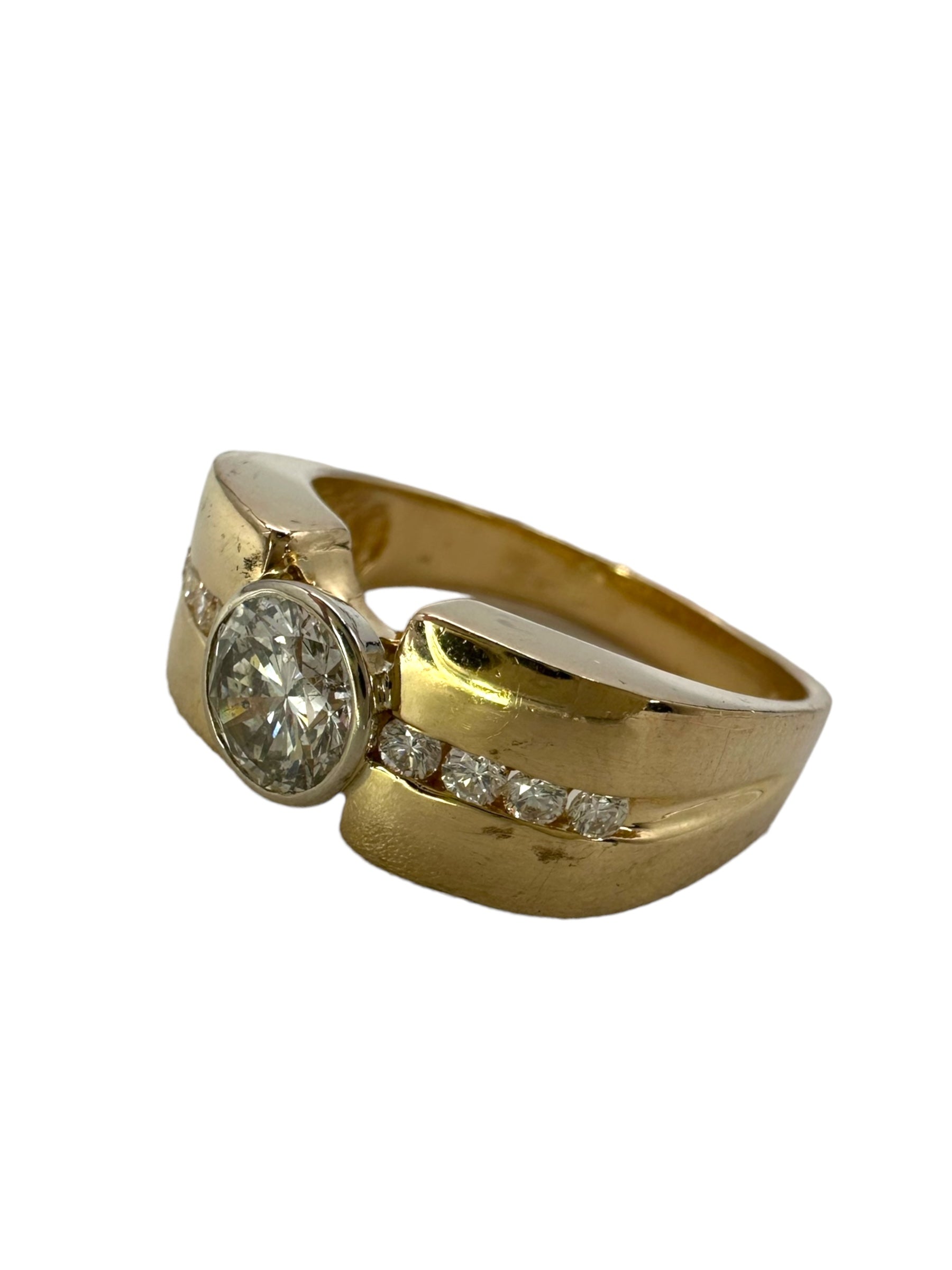 14k Diamond Solitaire Ring