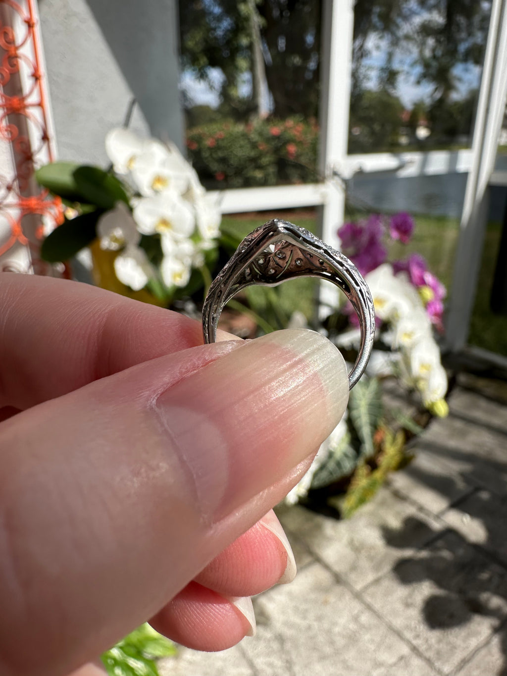 Art Deco Platinum Diamond Ring