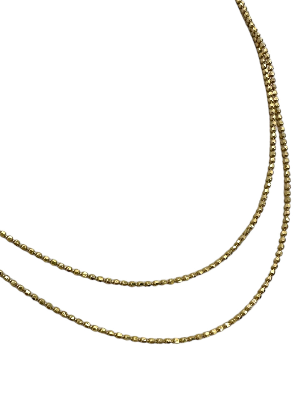 14k Disco Ball Link Necklace