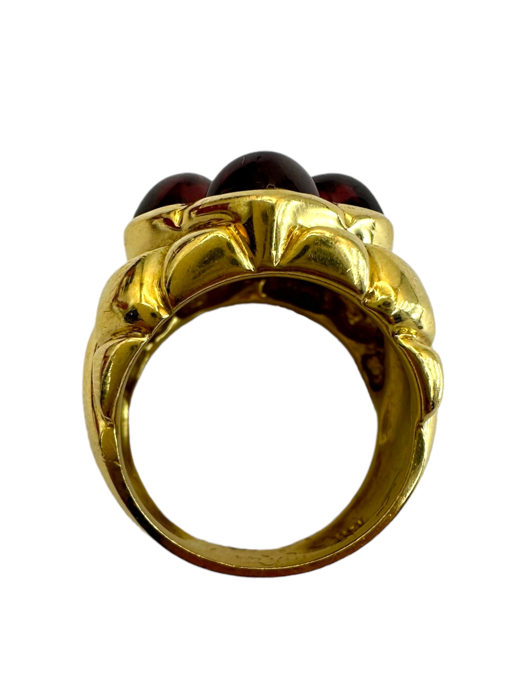18k Tourmaline Diamond Clover Ring