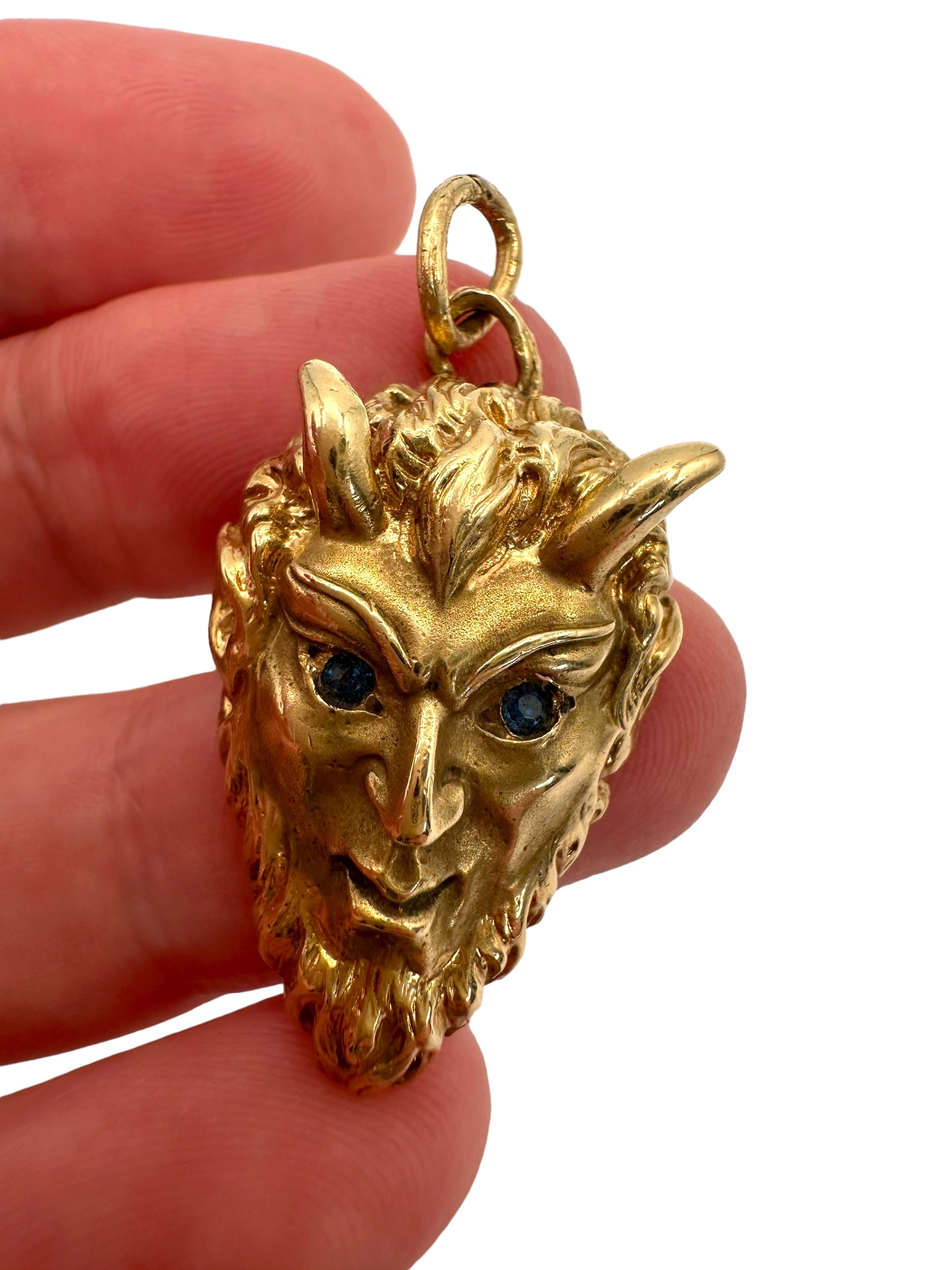 14k Devil/ Satyr Pendant