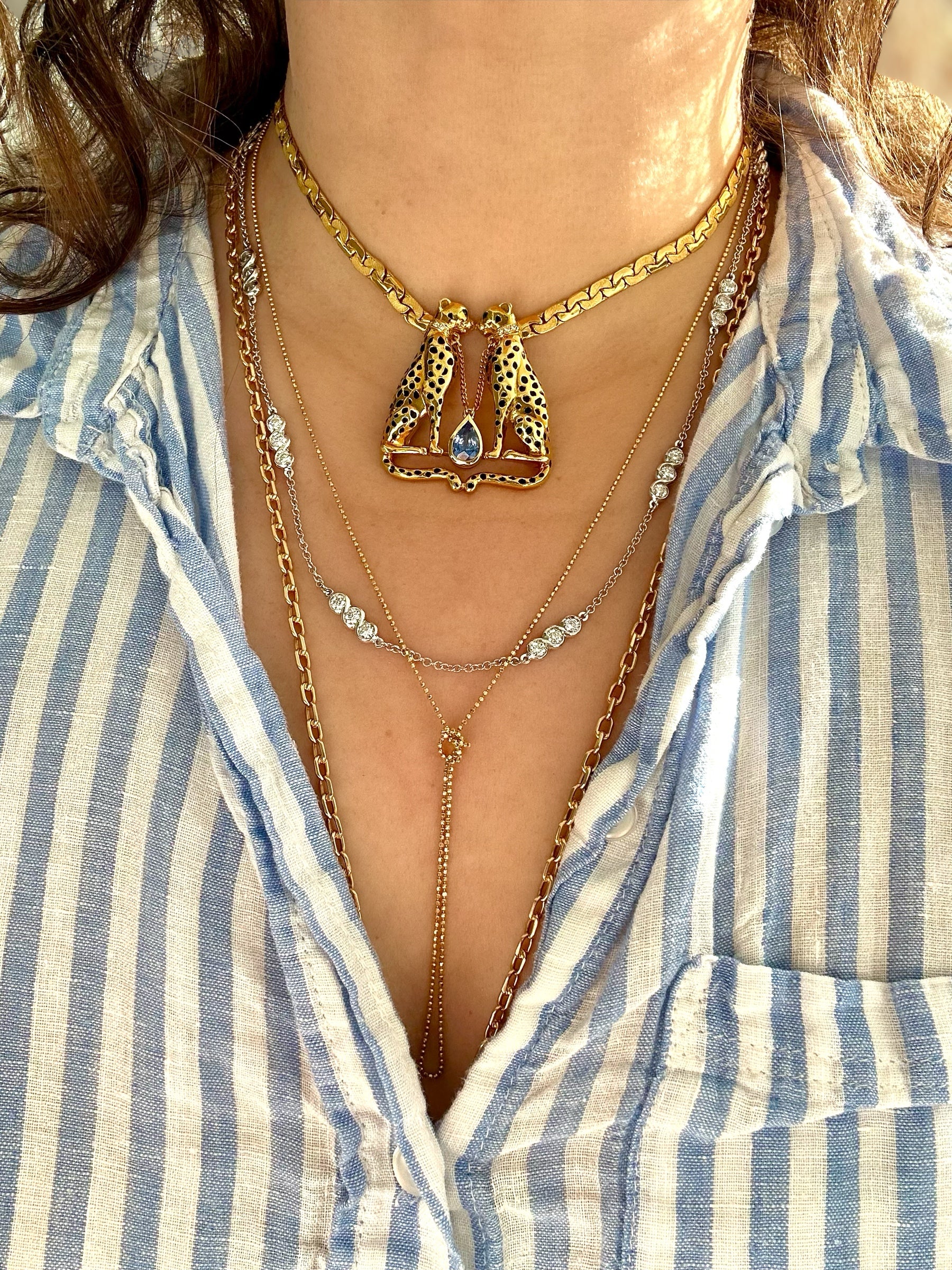 14k Biker Chain Necklace