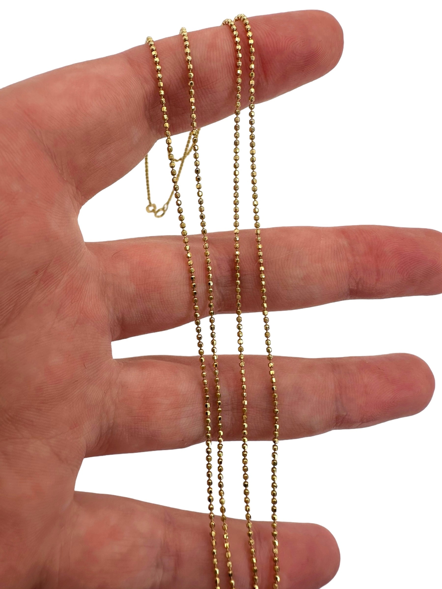 14k Disco Ball Link Necklace