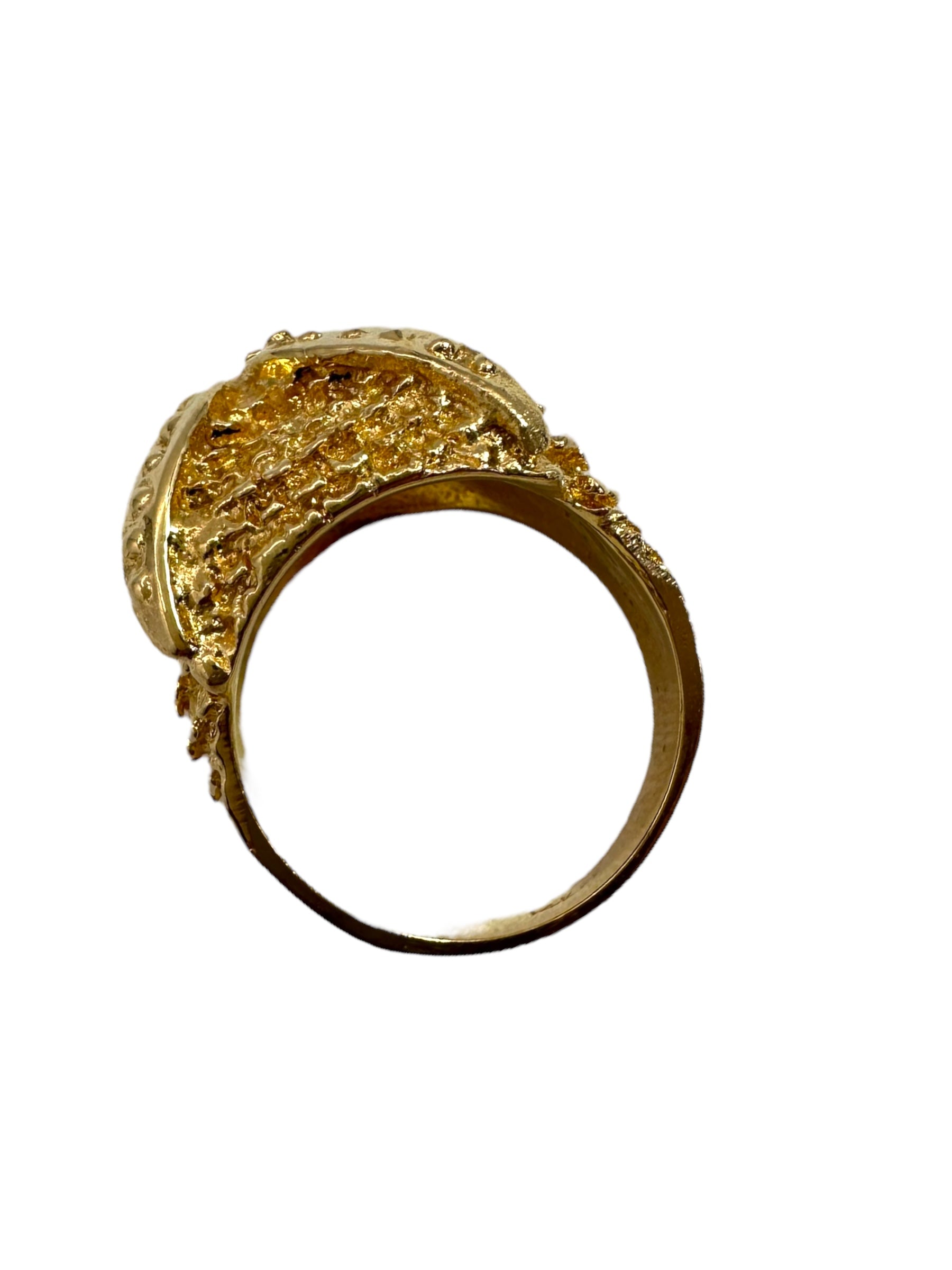 14k Owl Ring