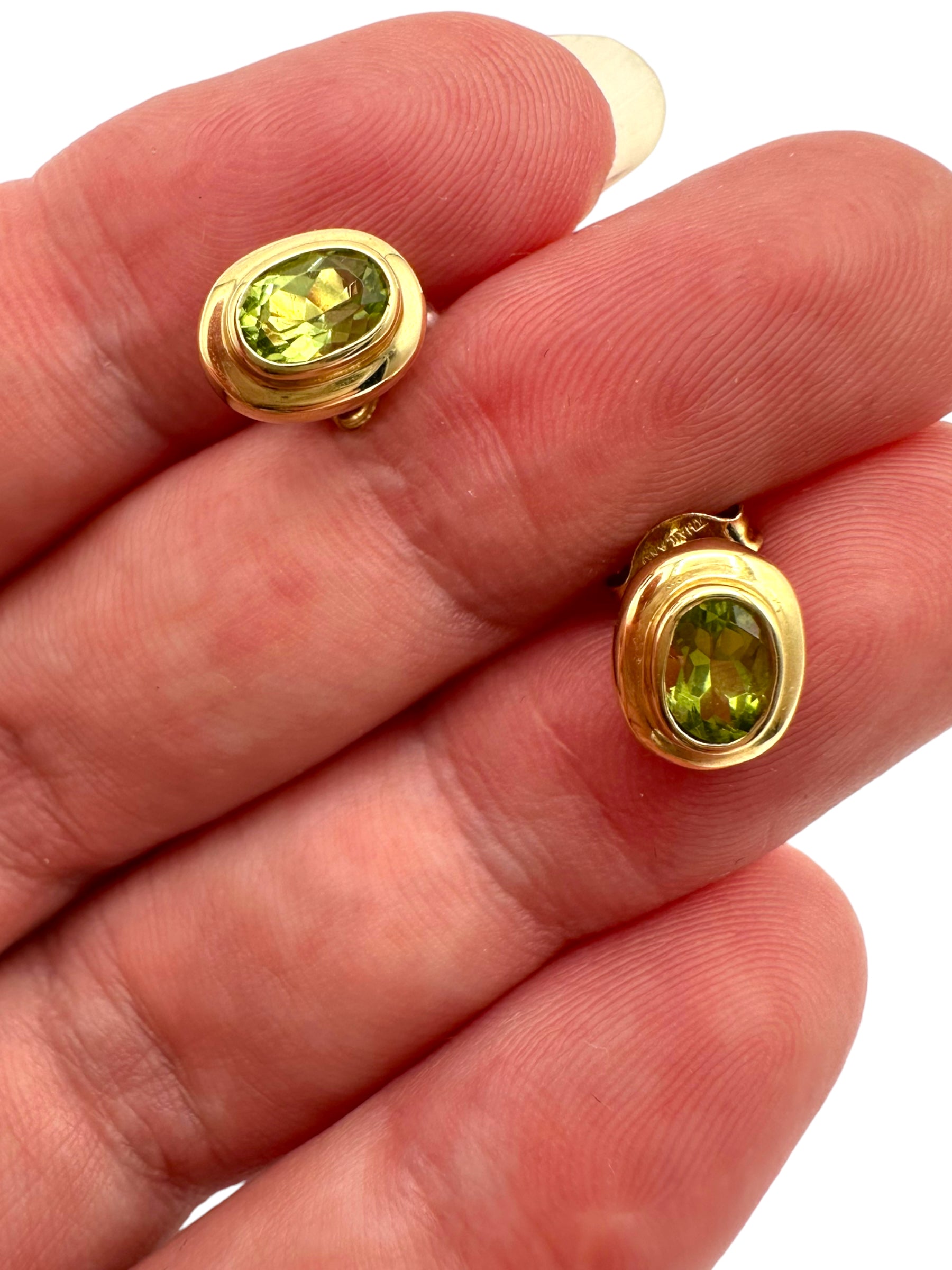 14k Peridot Earrings