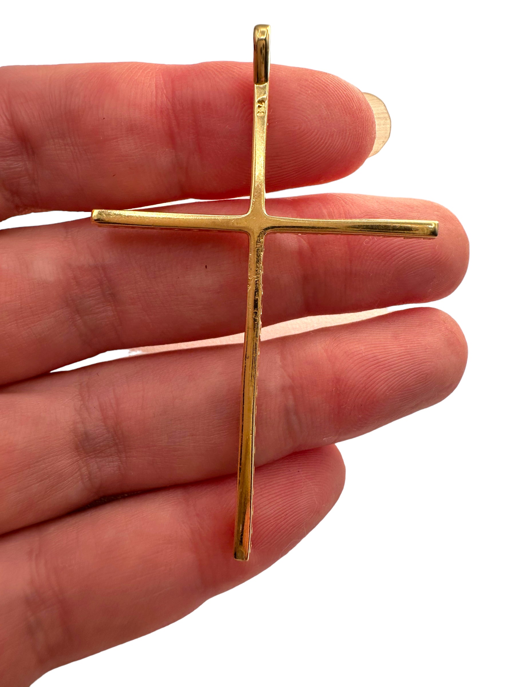 18k Diamond Cross Pendant