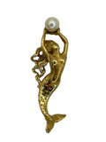 14k Pearl Mermaid Pendant