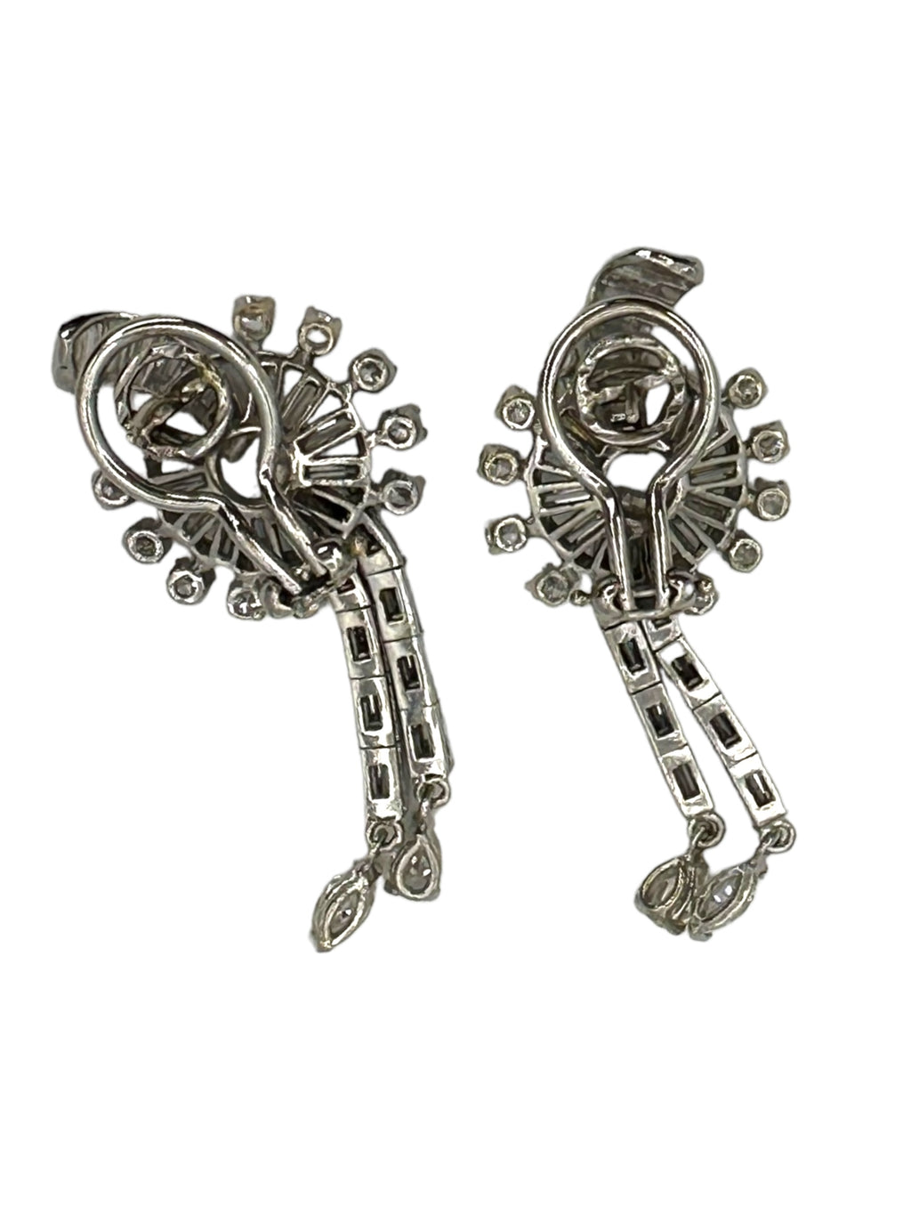 14k Diamond Drop Earrings