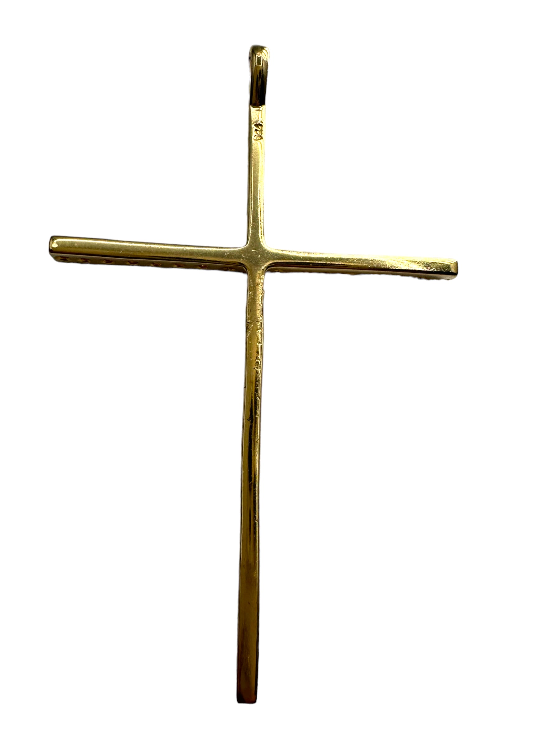 18k Diamond Cross Pendant