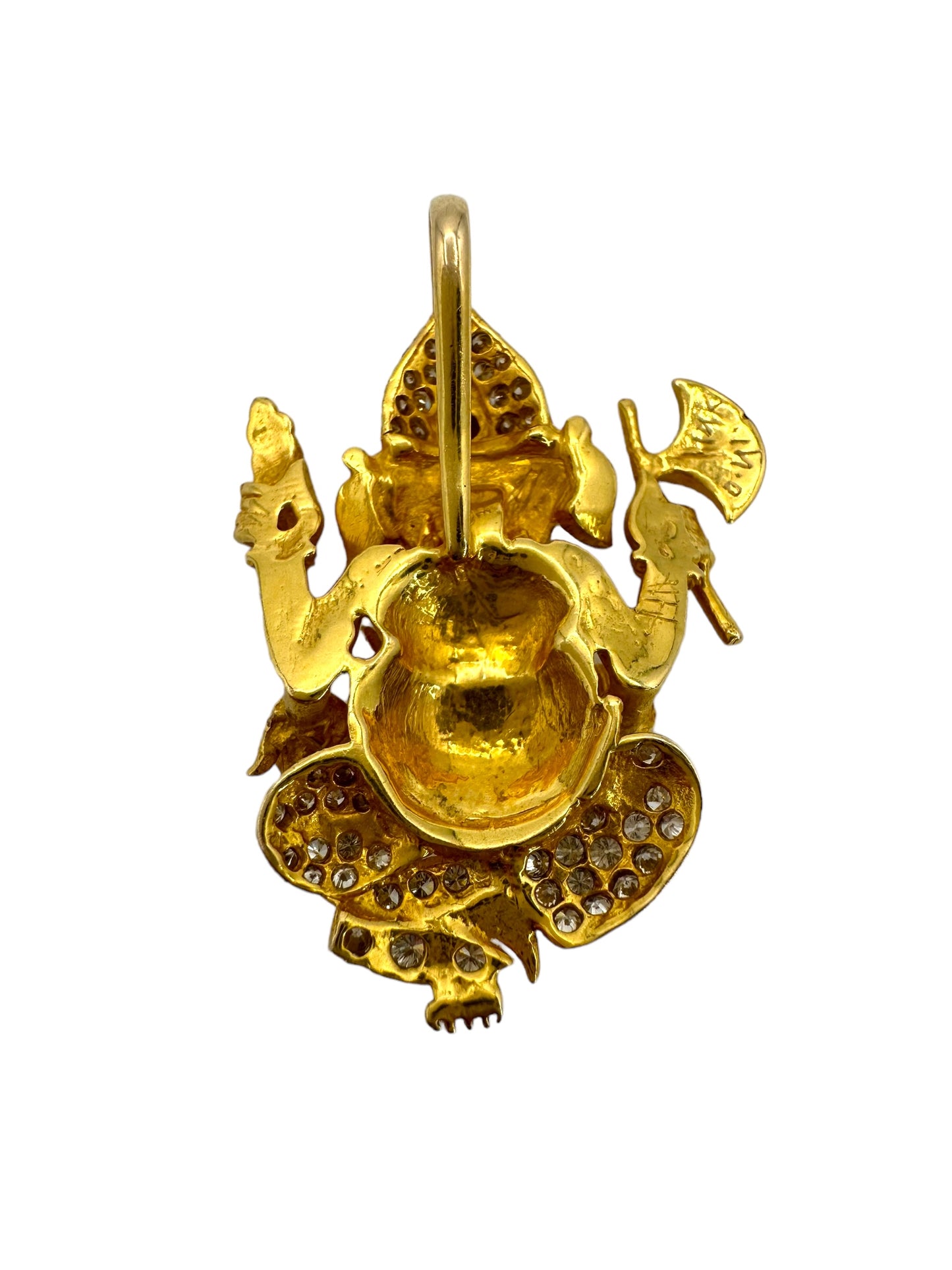 16k Lord Ganesh Diamond Pendant