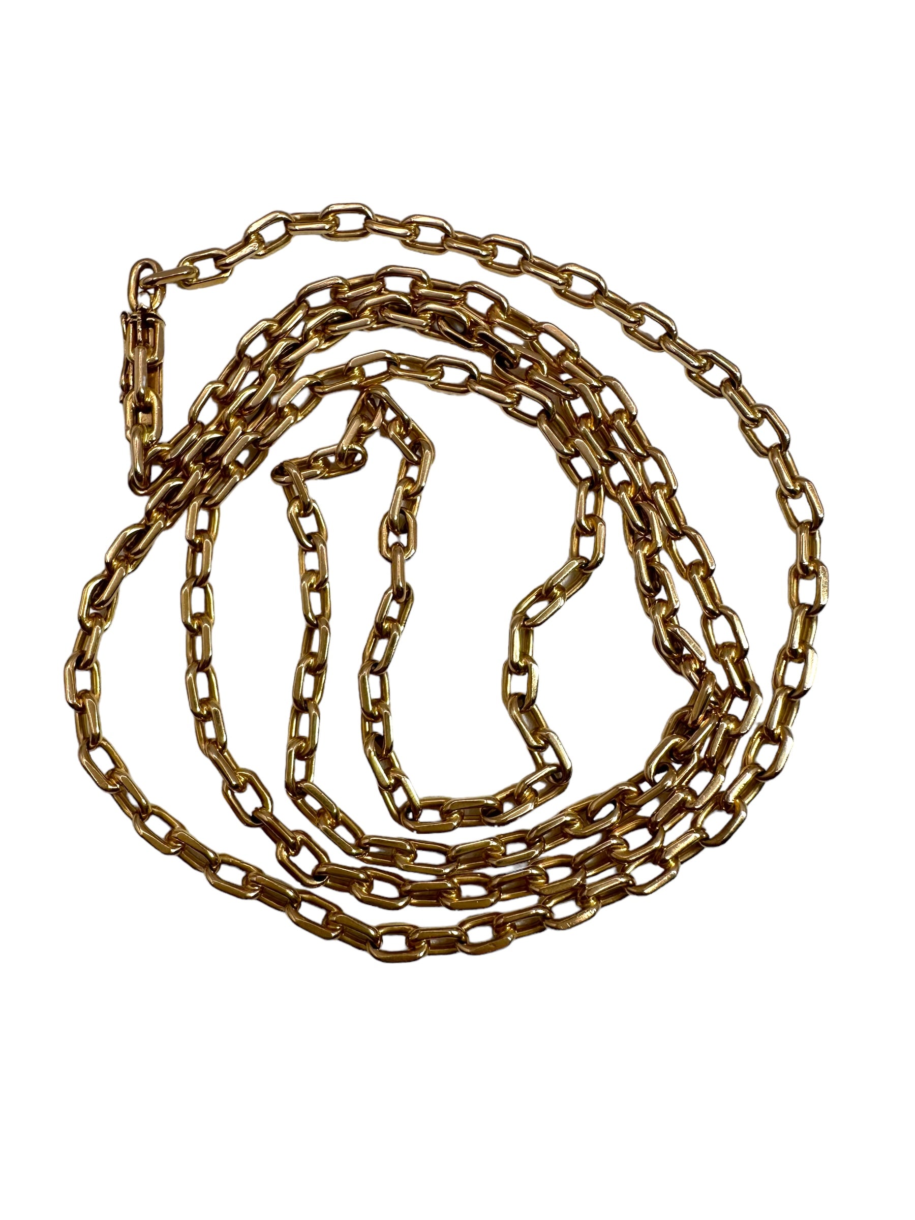 14k Biker Chain Necklace