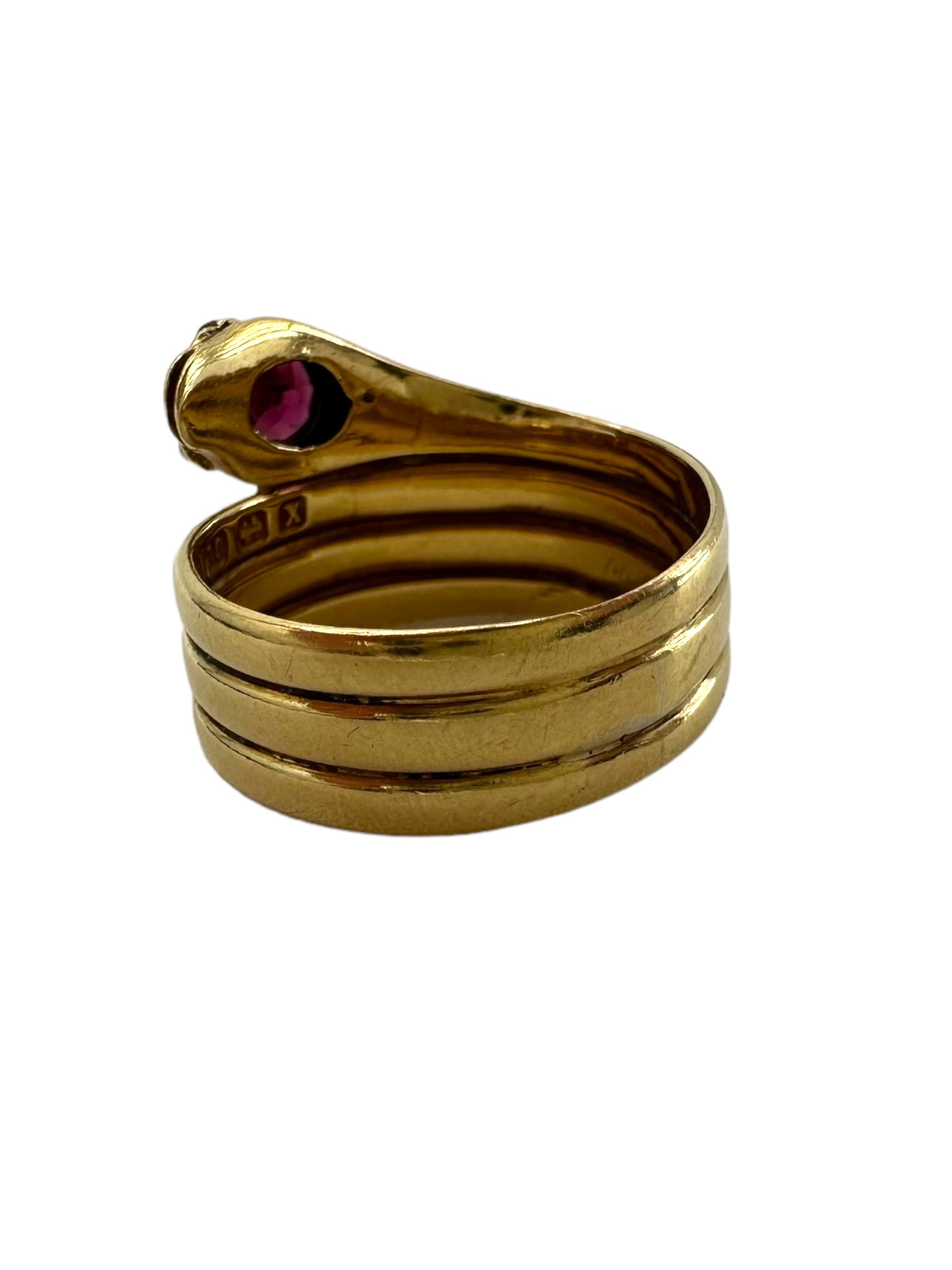 18k Ruby Snake Ring
