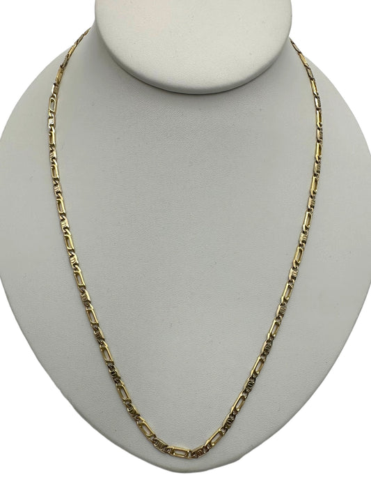 14k Nail Head Chain Necklace