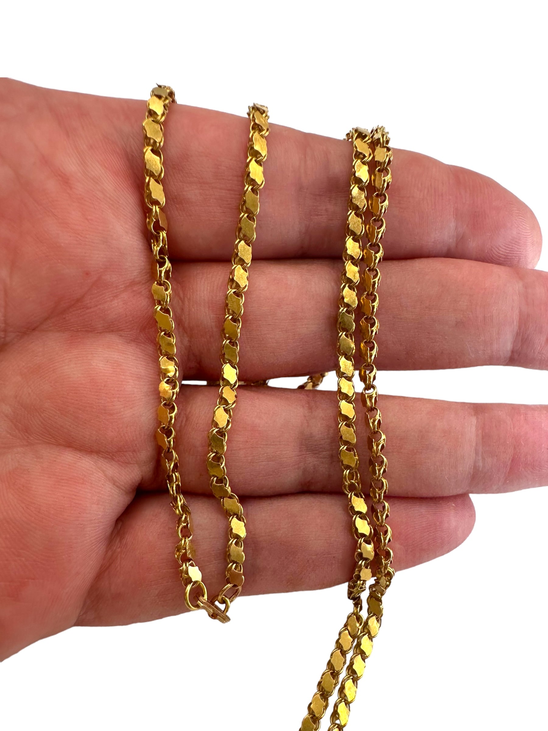 18k Damascus Link Necklace