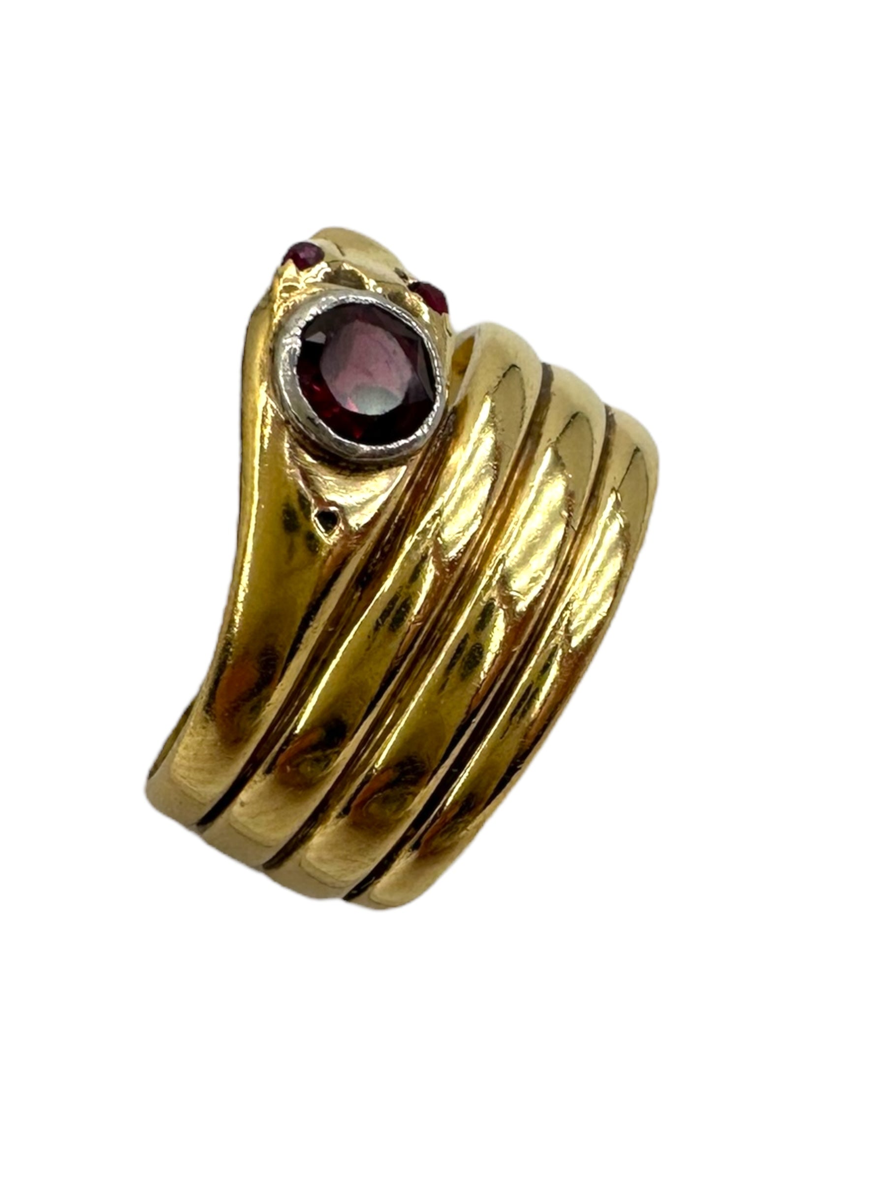 18k Ruby Snake Ring