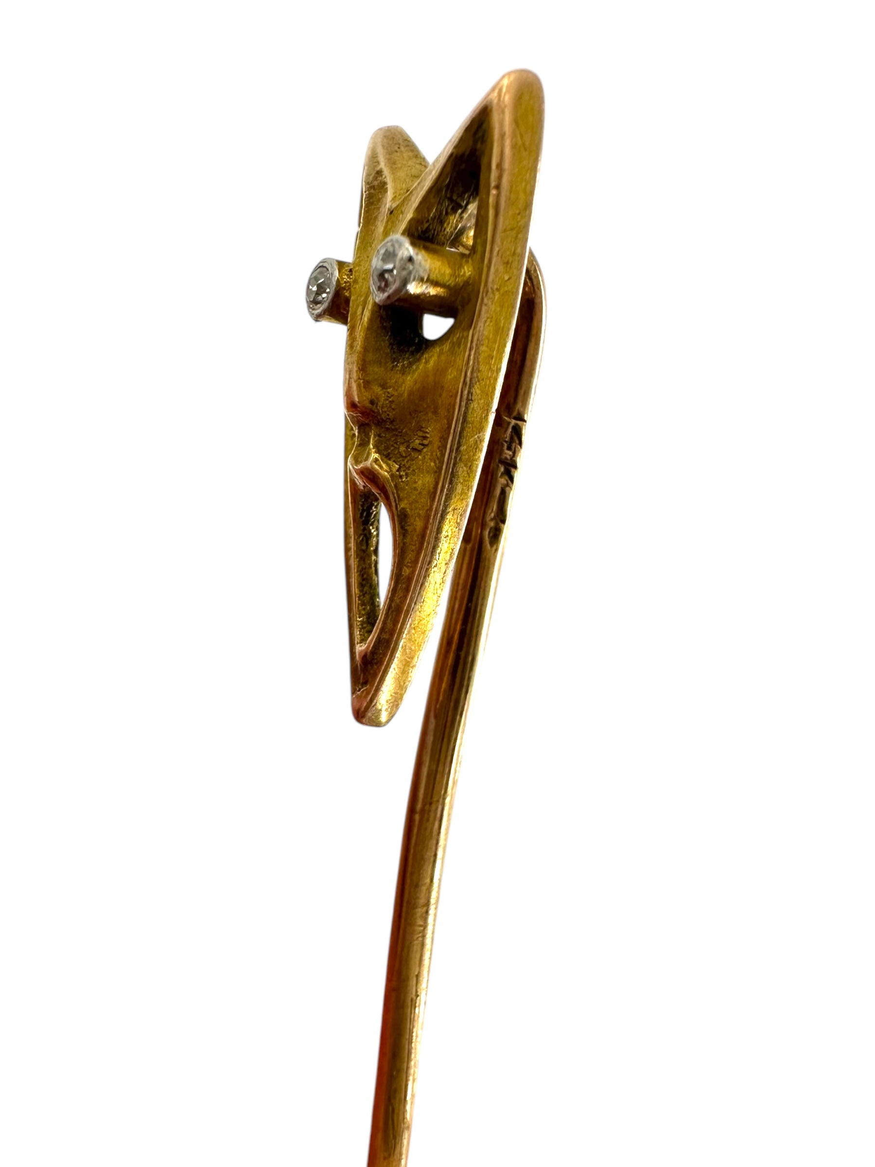 14k Screaming Stick Pin