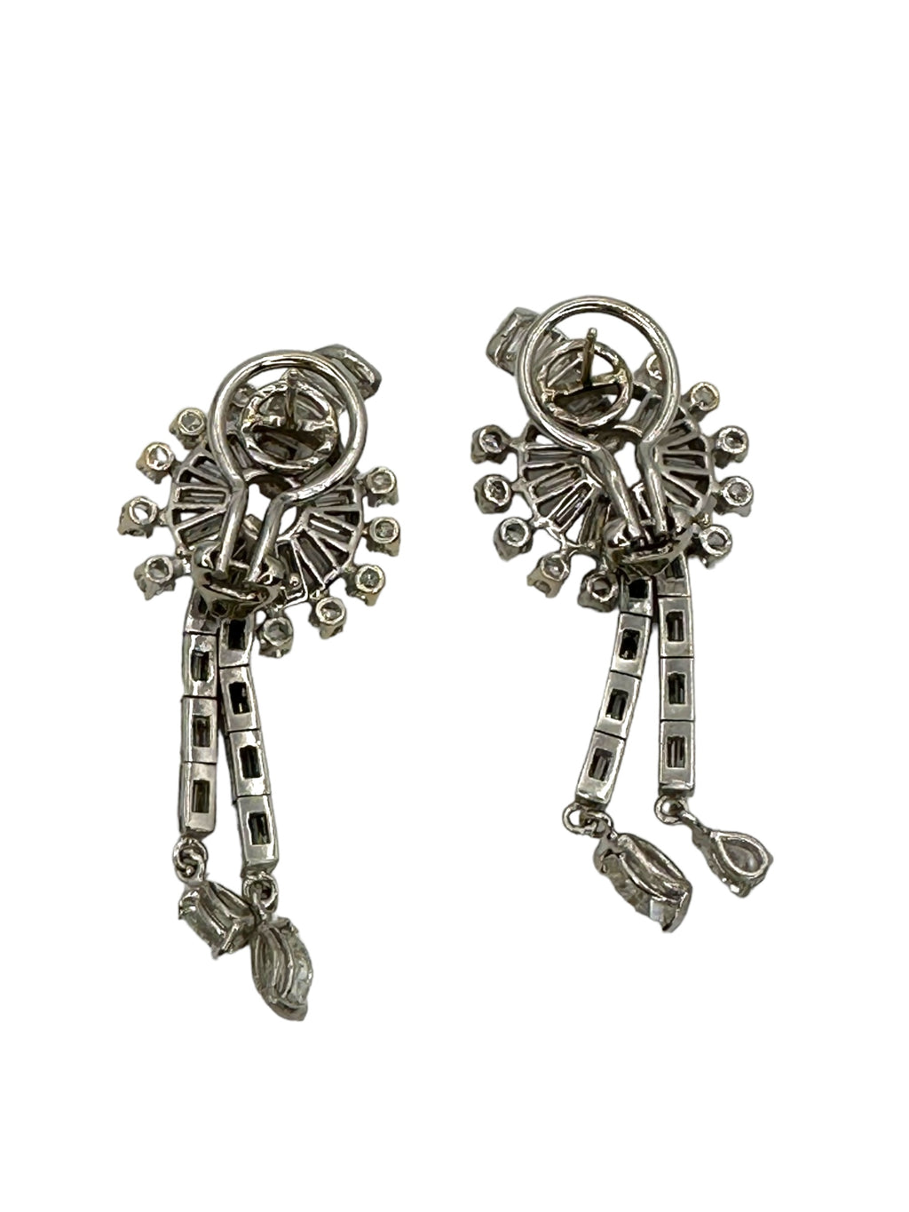 14k Diamond Drop Earrings