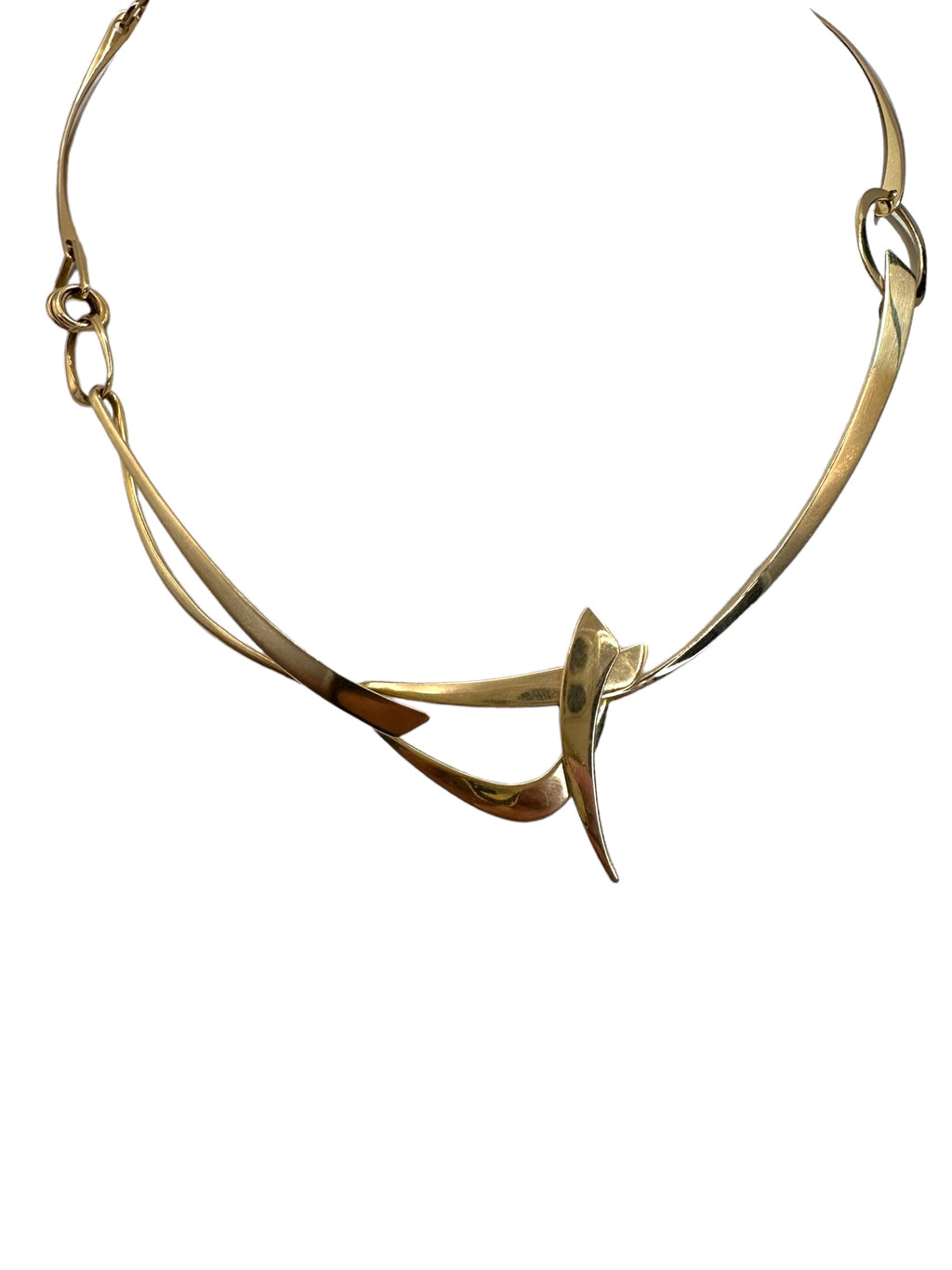 14k Handmade Organic Necklace