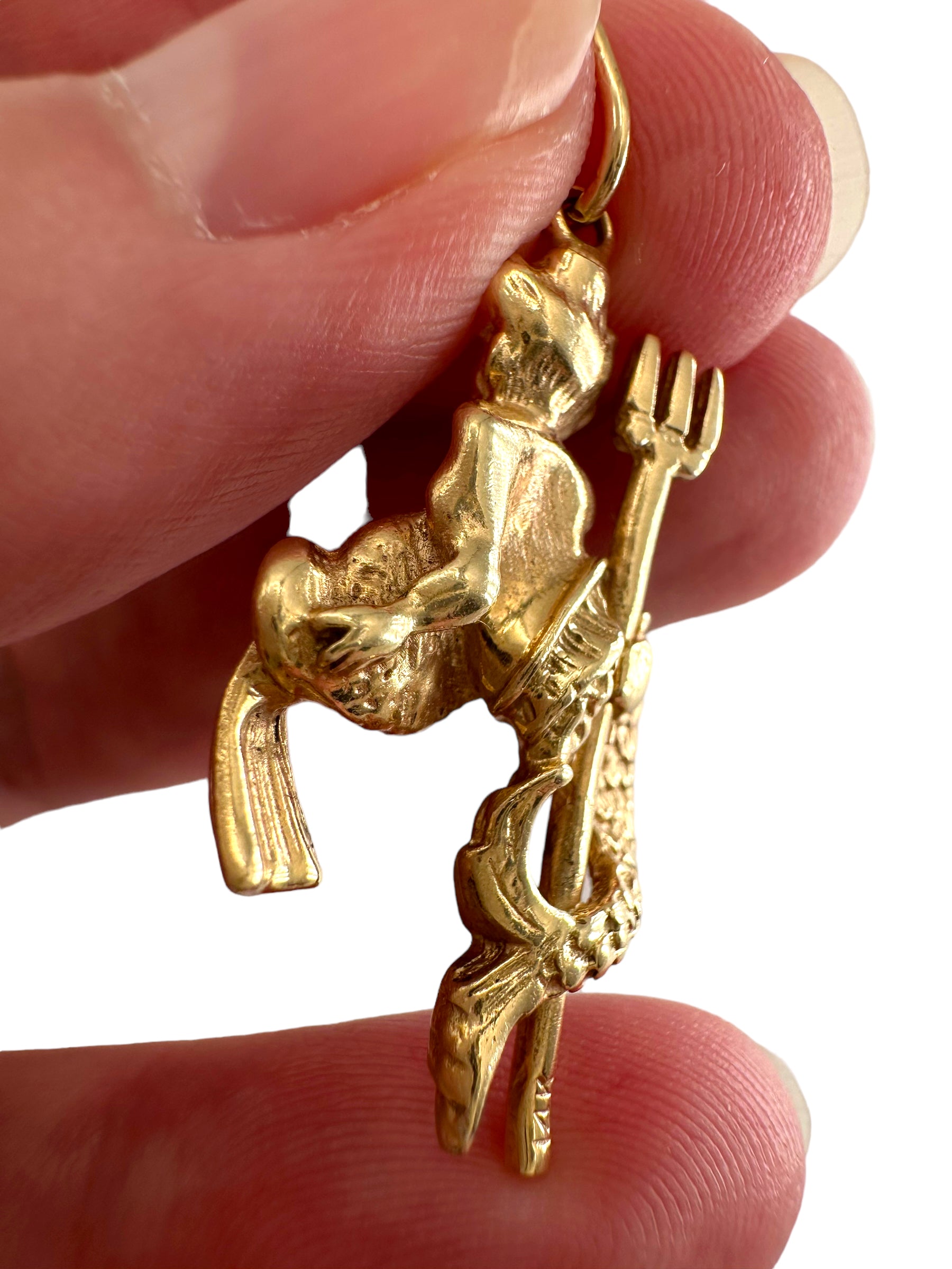 14k Neptune Pendant