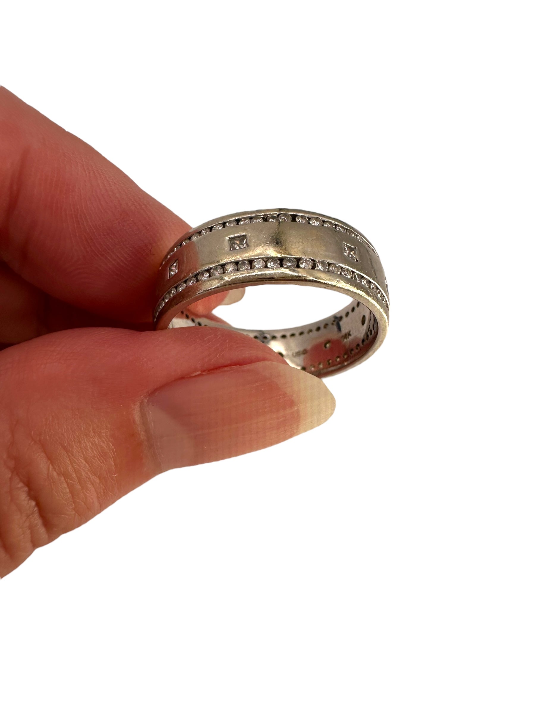 14k Diamond Eternity Band Ring