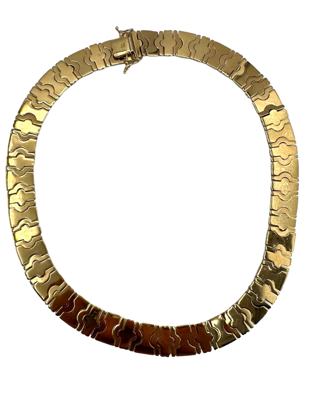 14k Two Tone Collar Necklace