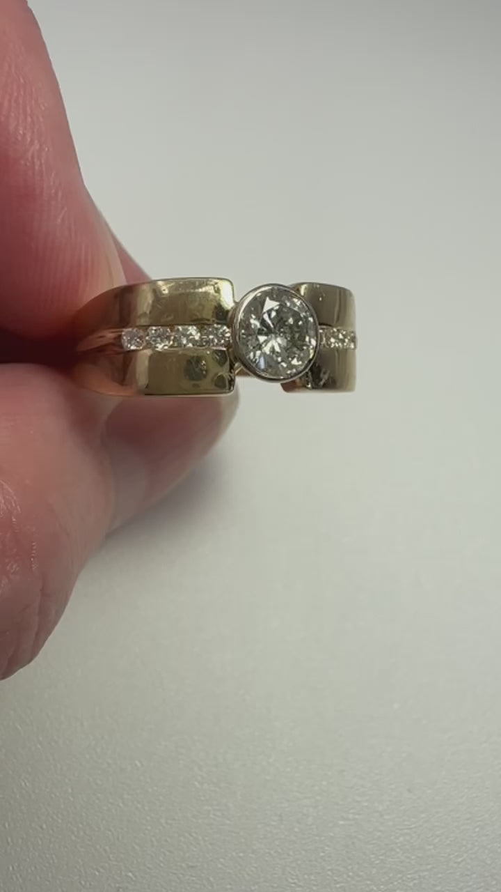 14k Diamond Solitaire Ring