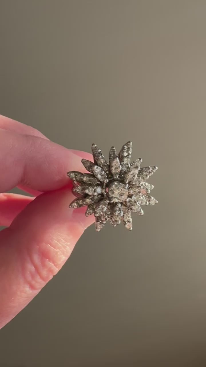 14k Diamond Starburst Cocktail Ring in