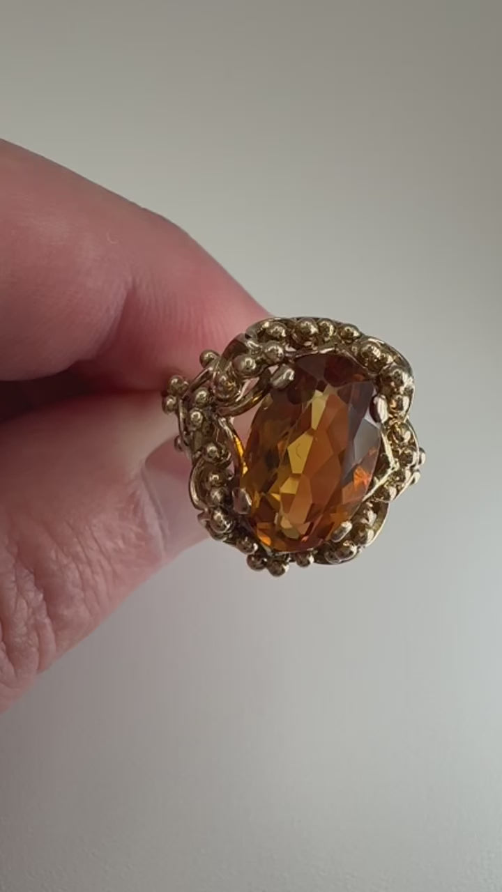 18k Citrine Ring