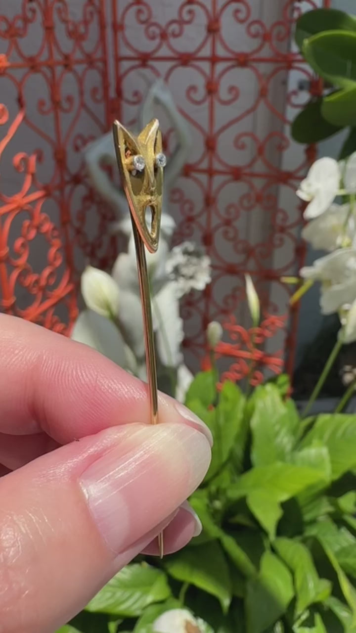 14k Screaming Stick Pin