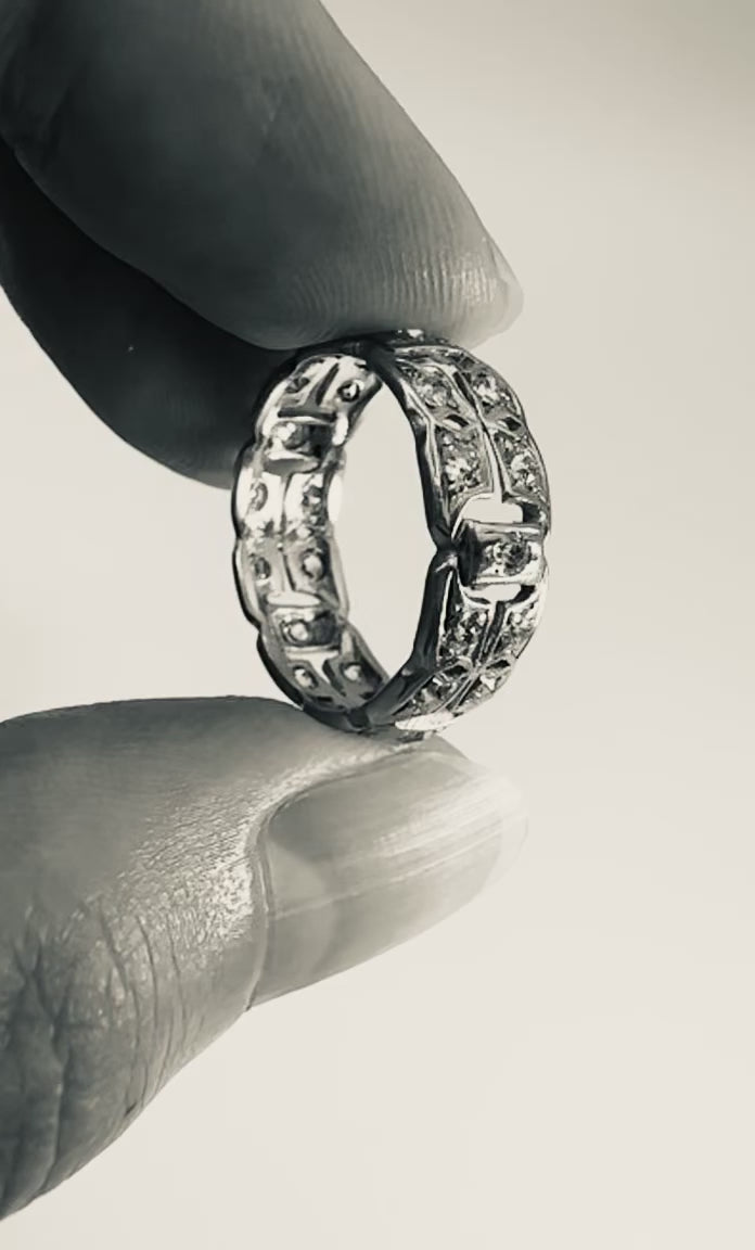 Platinum Diamond Eternity Band Ring