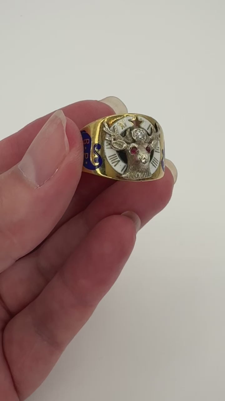 14k Diamond BPOE Ring