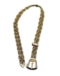 14k Yellow Gold Braided Buckle Bracelet