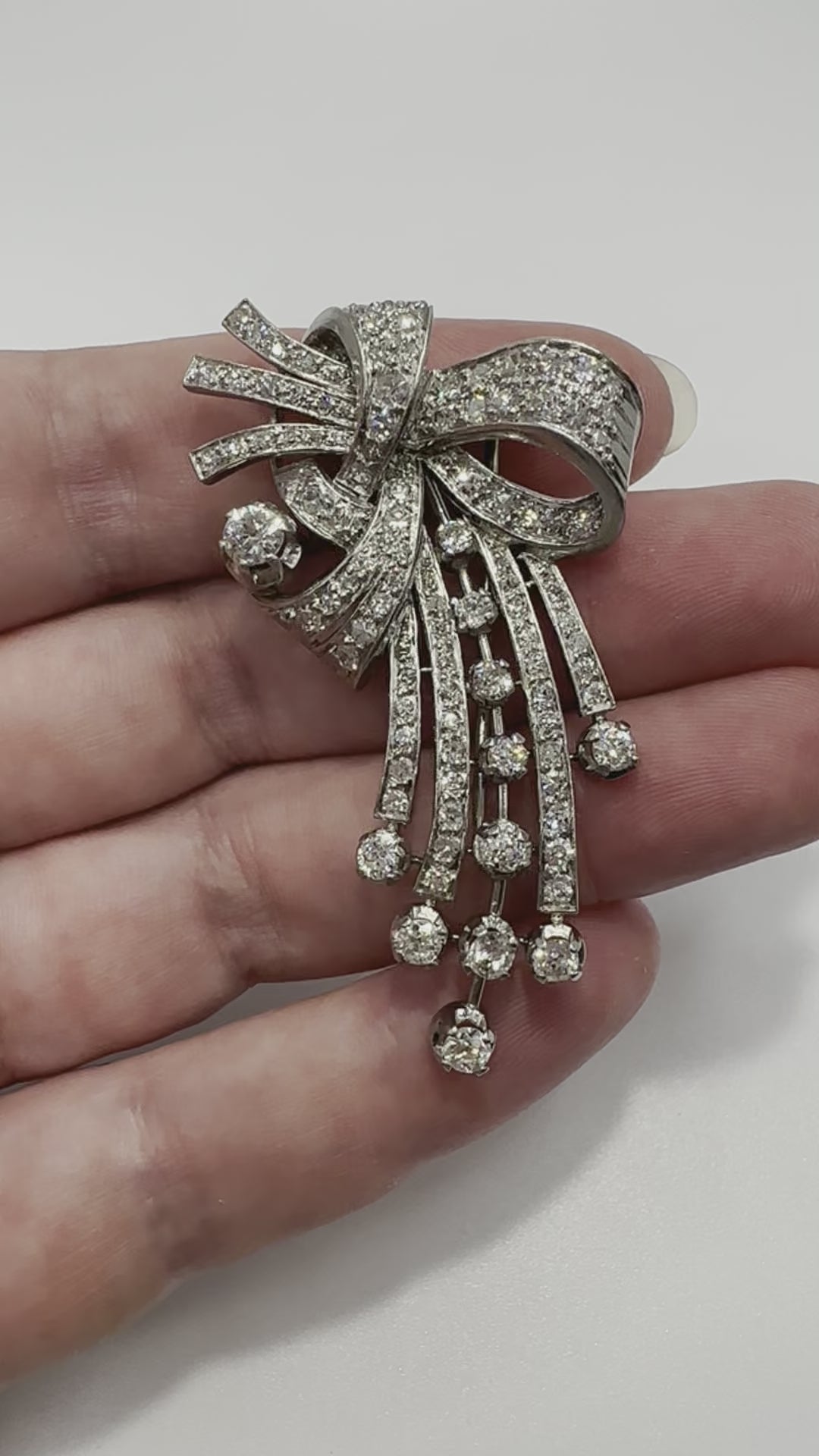 Platinum Diamond Fur Clip