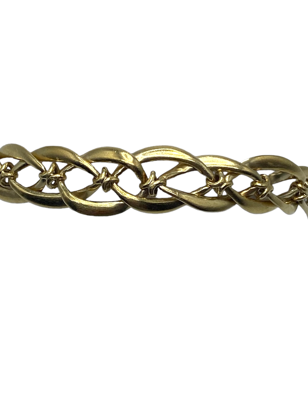 French 18k Intertwining Links Bracelet