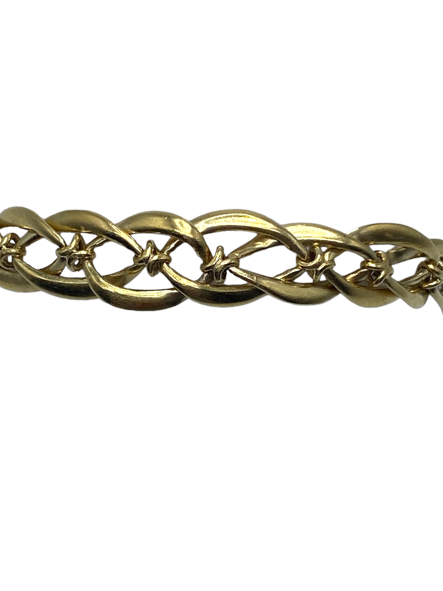 French 18k Intertwining Links Bracelet