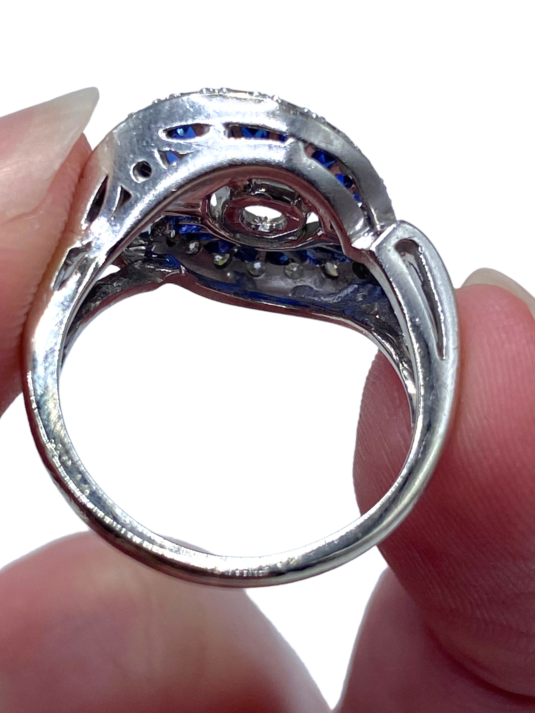 14k Diamond Hurricane Ring