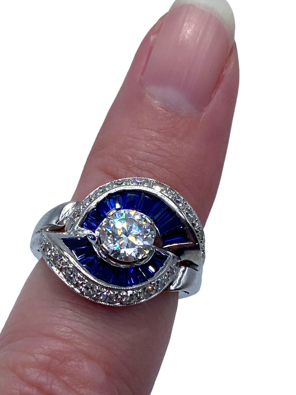 14k Diamond Hurricane Ring