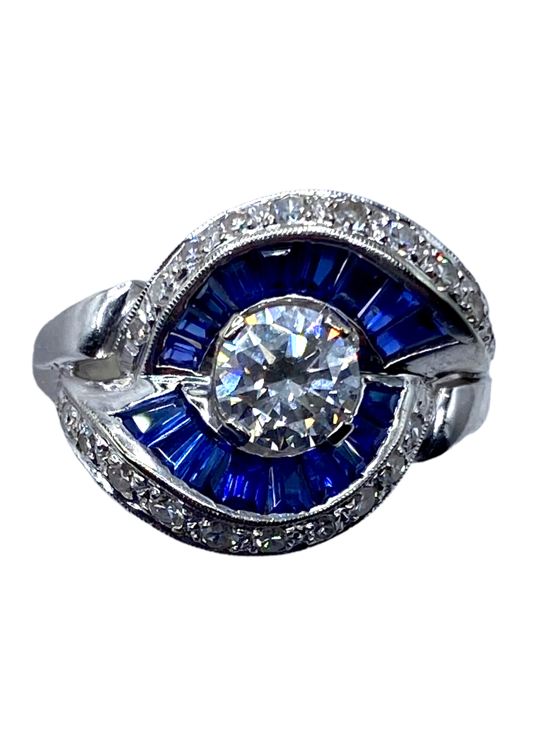 14k Diamond Hurricane Ring