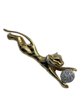 18k Playful Panther Brooch