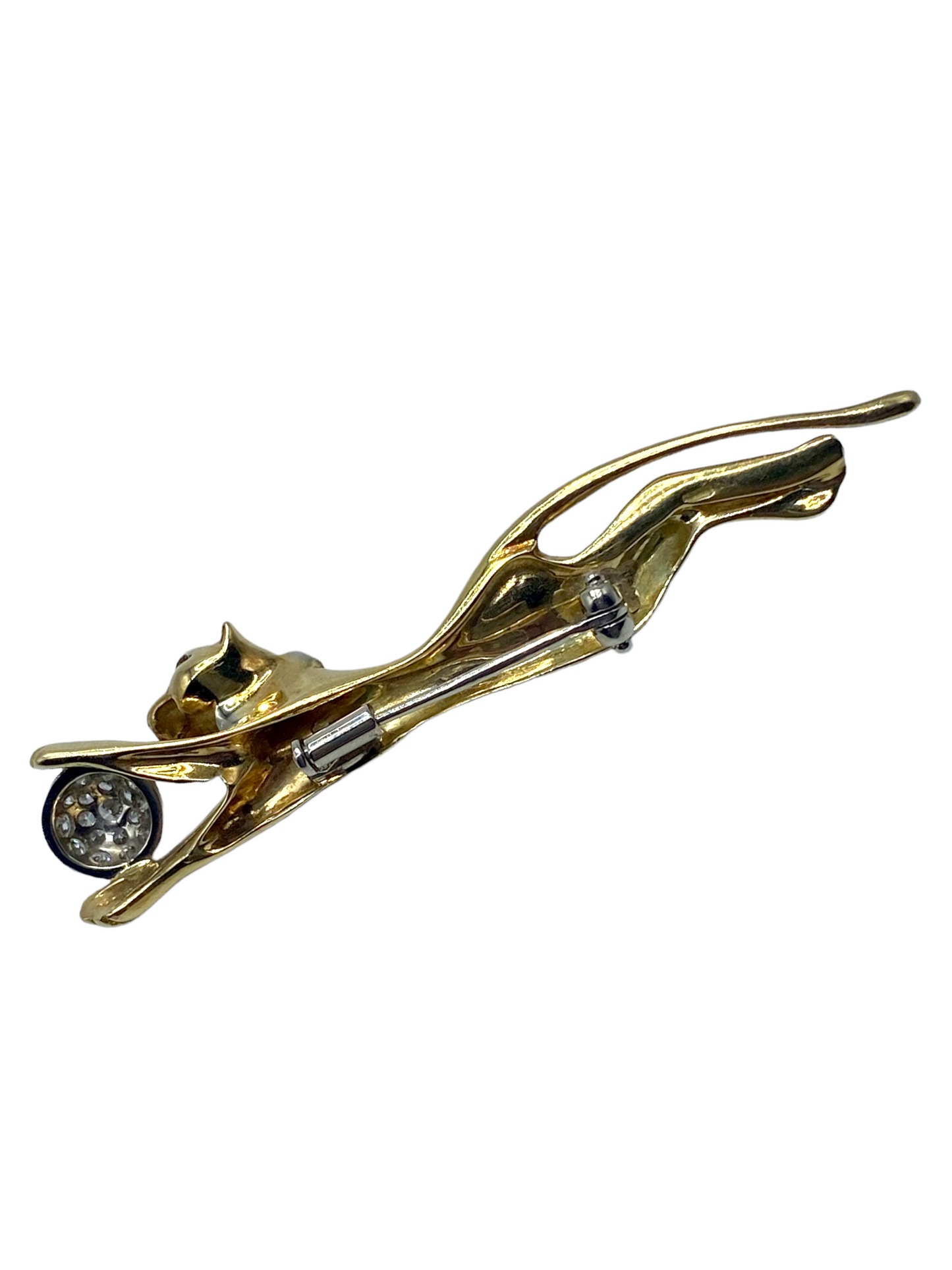 18k Playful Panther Brooch