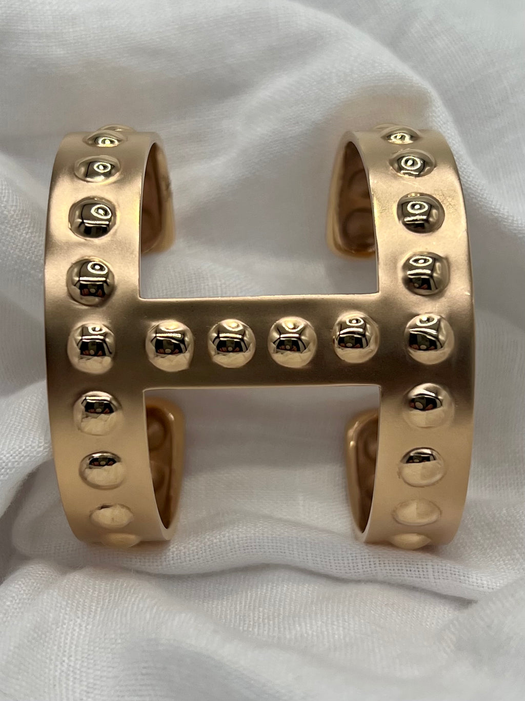 18k Rose Gold Stud Cuff Bracelet