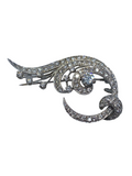 14k White Gold Diamond Spray Brooch/ Pendant