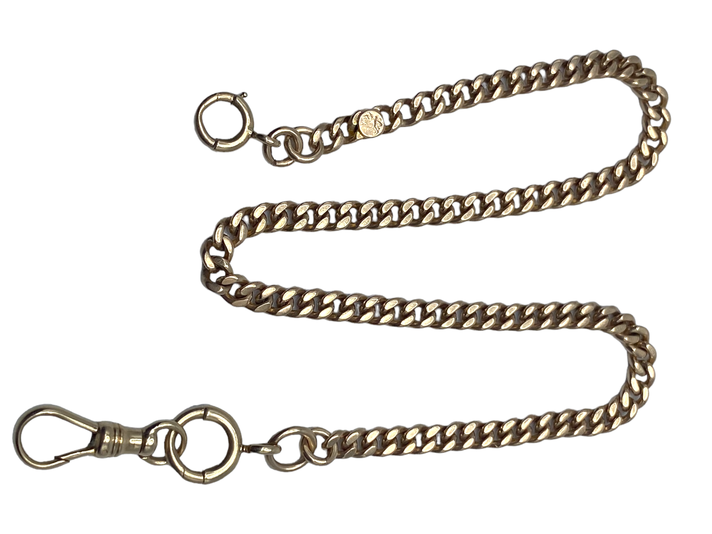 14k Rosy Gold Watch Chain