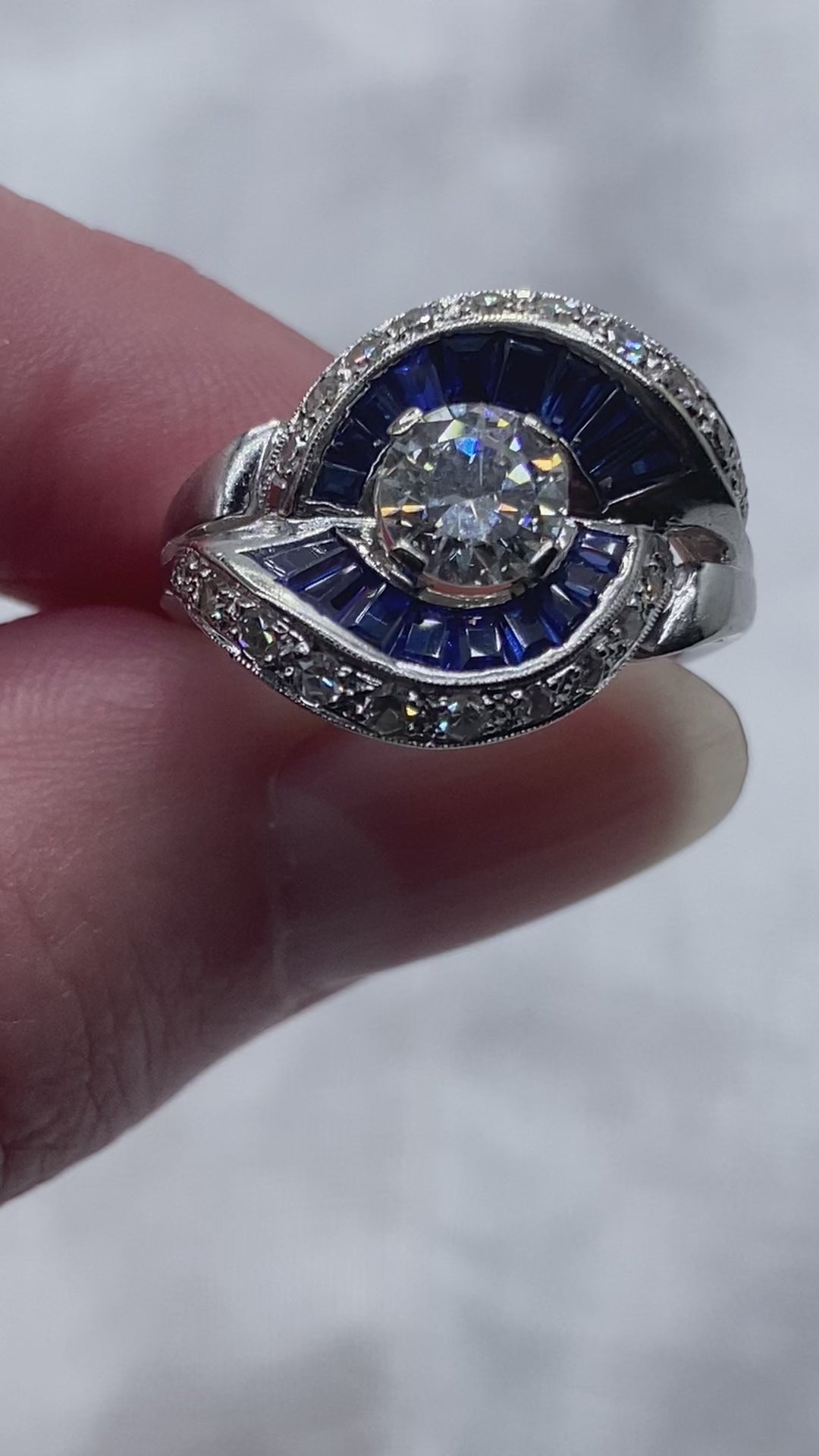14k Diamond Hurricane Ring
