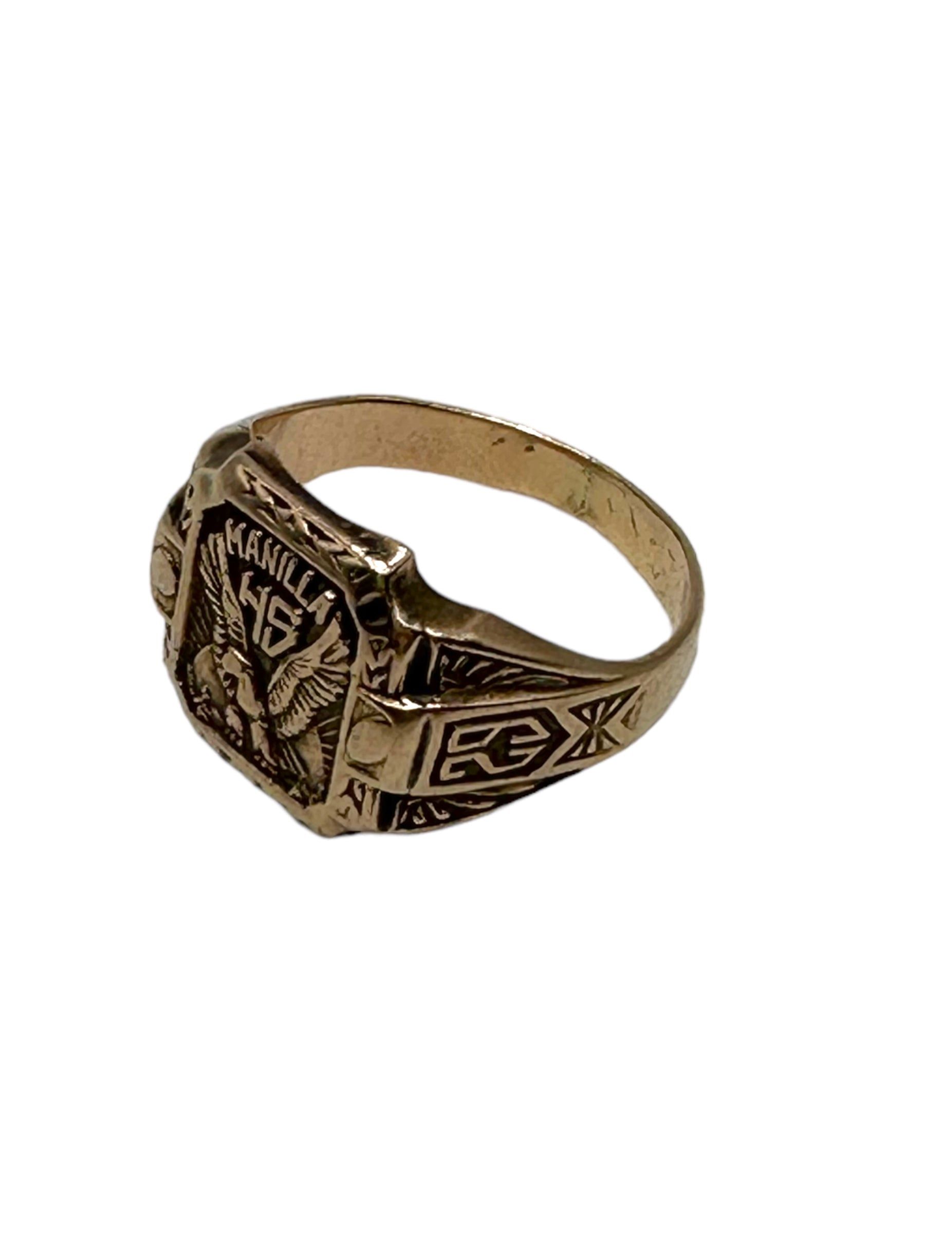 10k Art Deco Signet Ring