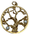 14k Pearl Tree of Life Pendant/ Charm