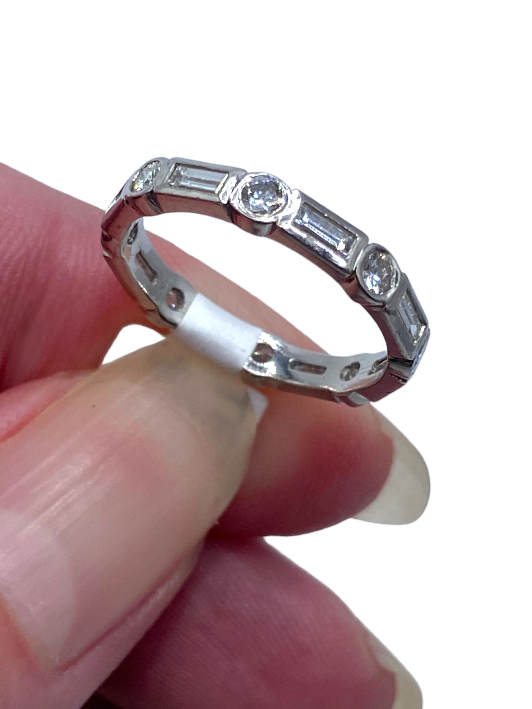 Platinum Diamond Eternity Band