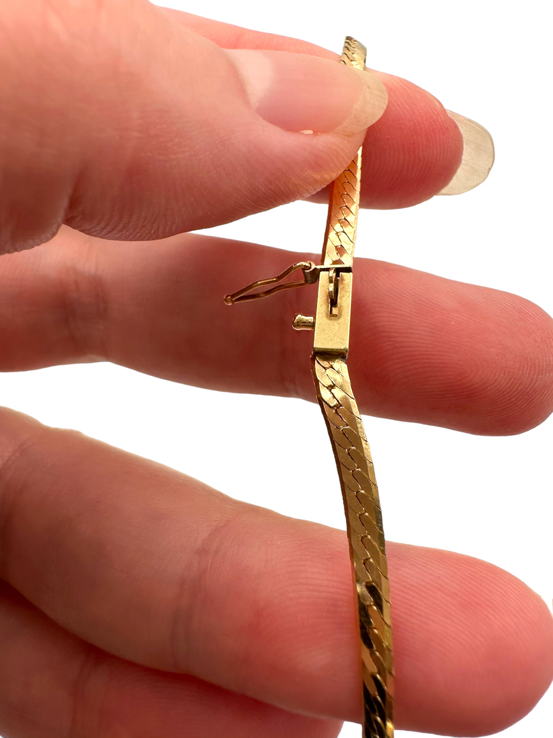 14k Diamond Deco Inspired Necklace